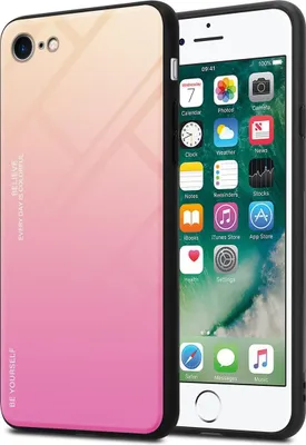 Produktbild von Cadorabo Hülle für Apple iPhone 7 / 7S / 8 / SE 2020 Schutz Hülle in Schwarz Handyhülle TPU Etui Cover Case Tempered
