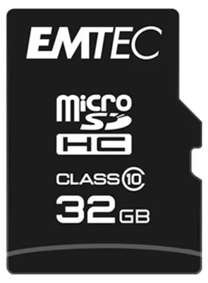Produktbild von Emtec ECMSDM32GHC10CG, 32 GB, MicroSD, Klasse 10, 20 MB/s, 12 MB/s