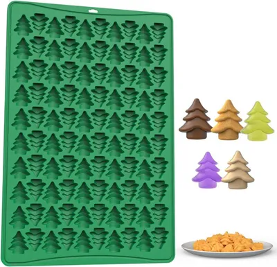 Produktbild von Weihnachts-Silikonform 100 Mulden Mini-Weihnachtsbaum Süßigkeiten Schokolade Mini-GummiForm