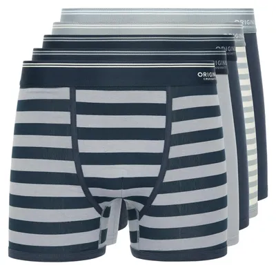 Obrázek produktu pro Crosshatch – pánské boxerky „Linatrix“ (balení po 5 kusech) BG2579 (L) (modré)