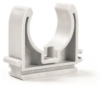 Obrázok produktu pre Príchytka na potrubie, biely plast - 20mm