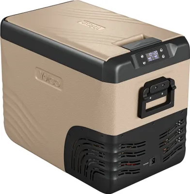 Zdjęcie produktu dla Yolco KX40 Sand Elektryczna lodówka kompresorowa, dwustrefowa, sterowanie aplikacją przez Bluetooth, 12/24 V i 230 V, do samochodu, ciężarówki, łodzi, lodówki kempingowej