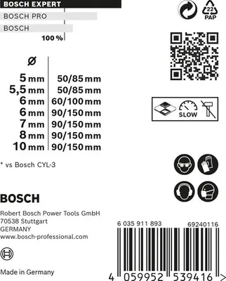 Produktbild von EXPERT CYL-9 Multi Construction Bohrer-Set, D= 5/5,5/6/6/7/8/10 mm, 7-tlg.