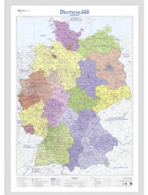 Produktbild von Deutschland auf einen Blick! Politische Karte 1:750 000