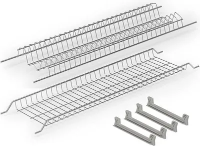 Produktbild von Abtropfgestell 86 cm aus verchromtem Stahl - für Einbau in Hängeschränke 90 cm