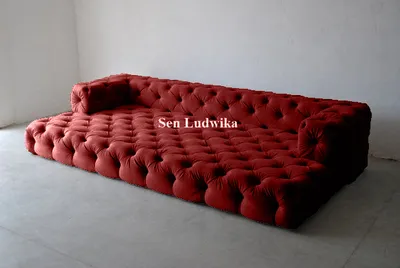Image de Design Chesterfield : ensemble de canapé, grand canapé XXL, canapé 5 places, canapé capitonné
