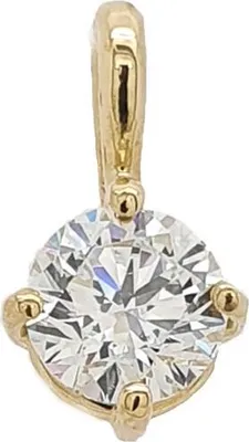 Produktbild von 1 Anhänger 750/- Gelbgold mit einem Brillant 0,55 F/IF