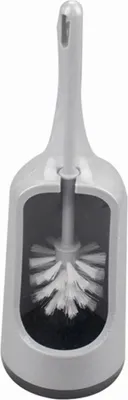 Produktbild von WC-Garnitur "Solid" grau 40 cm mit Rundkopfbürste