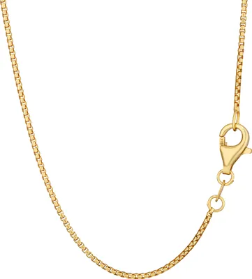 Produktbild von NKlaus Halskette 50cm Venezianerkette oval 925 Silber Gelbgold vergoldet 1,0mm breit 15134