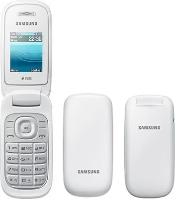 Obrázok produktu pre Samsung GT-E1272 Weiß Dual Sim Klapphandy Tastenhandy Werkshandy ohne Kamera