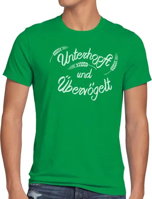 Produktbild von style3 Unterhopft und Übervögelt Herren T-Shirt Kult Shirt Funshirt Spruch