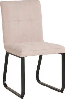 Produktbild von riess-ambiente 2er Set Design Stuhl MODENA beige Strukturstoff schwarz Stahl-Gestell Esszimmerstuhl Esstuhl