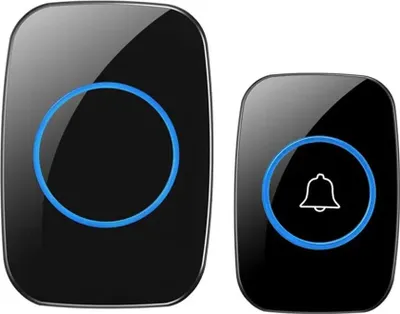 Produktbild von Kabellose Ringuhr LED IPX4 - Schwarz