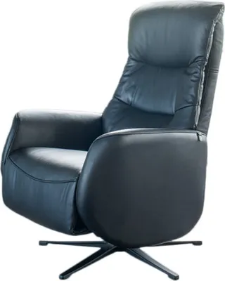 Produktbild von KAWOLA Sessel SARI Relaxsessel drehbar Leder schwarz