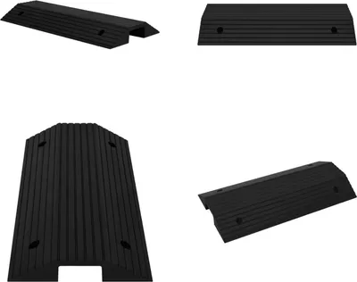 Immagine prodotto di vidaXL Rampa per traversine a ponte 80x40x8 cm in gomma - Rampa per traversine - Rampa per traversine a ponte - Rampa per traversine a ponte