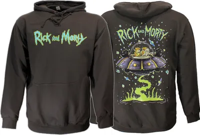 Produktbild von Rick and Morty Sweater Spacecruiser Pullover Hoodie Dunkelgrau – Offizielles Merchandise -  M