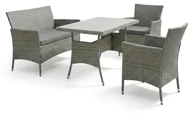 Obrázok produktu pre Autronic 100x60x69cm polyratan šedá AZS-A1442 GREY
