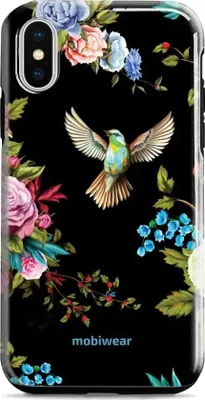 Produktbild von Handyhülle für iPhone X, Mobiwear Elite Pro, Nachtkolibri