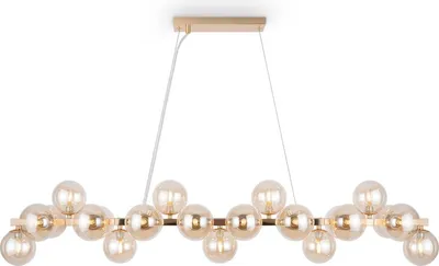 Obrázek produktu pro Závěsné svítidlo Maytoni Dallas, 25 žárovek, sklo a mosaz (zlatá), G9, 28 W