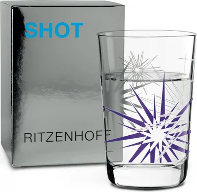 Immagine prodotto di Ritzenhoff Next Shot Schnapsglas, Pinnchen, Stamper, Schnaps Glas, A. St. James Stars, Herbst 2018, Kristallglas, 40 ml, 3560013