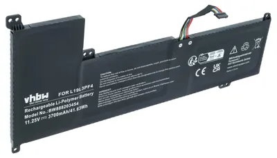 Produktbild von vhbw Akku kompatibel mit Lenovo IdeaPad 3 17IML05 1WC007HAU, 17IML0 81WCCTO1WW Notebook (3700 mAh, 11,25 V, Li-Polymer)