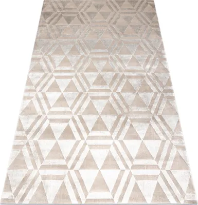 Produktbild von Teppich PEARL 51323C beige - Geometrisch exklusiv, strukturell beige 192x290 cm