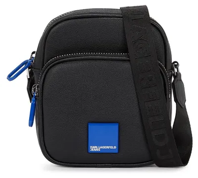 Immagine prodotto di KARL LAGERFELD JEANS - Borsa a tracolla con logo, modello "Reporter", colore nero, taglia unica (uomo)