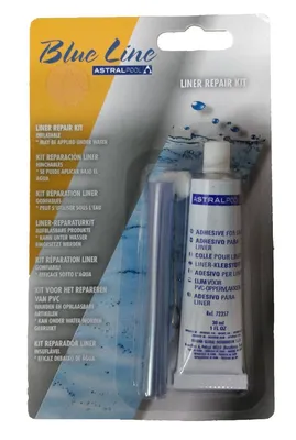Produktbild von Poolfolien-Reparaturset für Folienbecken inklusive Kleber + transparente Folie.