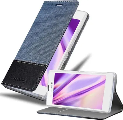 Image de Cadorabo Housse pour Sony Xperia T3 Housse en bleu Housse pour portable Etui Book Case Cover