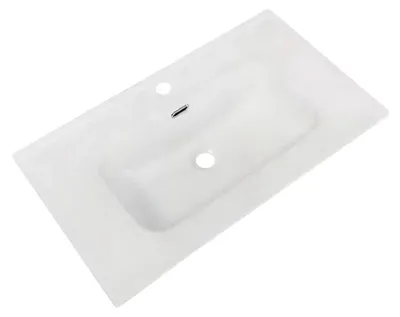 Immagine prodotto di Lavabo consolle d'appoggio in Vetroceramica bianco 81x46.5x17H VA836-80