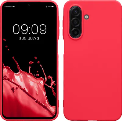 Produktbild von kwmobile Handyhülle für Samsung Galaxy A17 4G / 5G Hülle - TPU Case - Kabelloses Laden - Schutzhülle Cover in Neon Pink