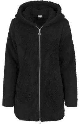 Image de Urban Classics Ladies - SHERPA Long Winterjacke schwarz - XL
