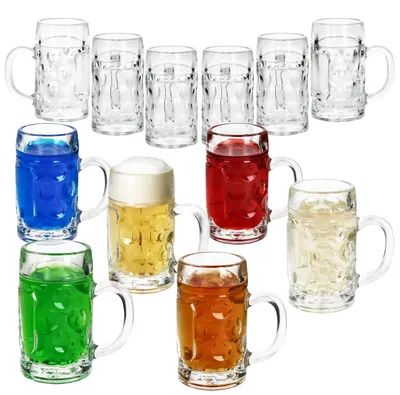 Obrázek produktu pro 12x mini odměrka na panáky 4cl kalibrovaná sklenice na panáky tamper rukojeť znak reliéfu