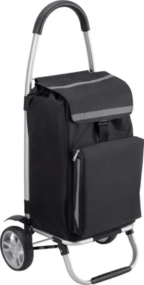 Produktbild von Meister Einkaufstrolley - 56 Liter - Extra große Reifen - Mit Kühlfach - Abnehmbare & regenfeste Tasche / Einkaufsroller / Handwagen / 6816800