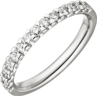 Produktbild von Gr. 56 Damen Ring 585 Gold Weißgold 14 Diamanten Brillanten 0,56 ct. Diamantring