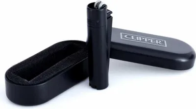 Produktbild von Clipper Metall Feuerzeug: Matt All Black Schwarz Matt