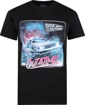 Obrázek produktu pro Návrat do budoucnosti - "Outatime" Tričko pro muže TV795 (XL) (Černá)