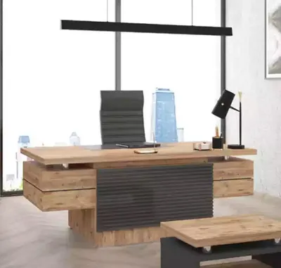 Produktbild von Holzschreibtisch Designer Büromöbel Modernes Design Holzmöbel Tische