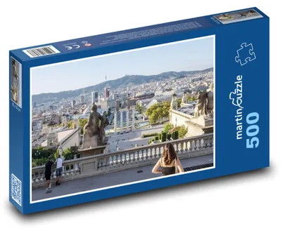 Obrázok produktu pre Puzzle 500 Pohľad na Barcelonu z Montju?c - martinpuzzle