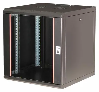 Obrázek produktu pro Equip EPM-12-6060-B-CBAA, Nástěnný regál, 12U, Zámek, Kolejnice racku, 28 kg, Černá