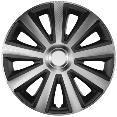 Produktbild von VERSACO | Radkappen Radzierblenden Aviator carbon Silber und Schwarz 15" 4tlg, Radabdeckung, Zierblenden, Zierkappen, Radblenden, Felgen