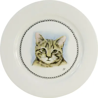 Produktbild von HofundZoo Frühstücksteller 21cm Katze