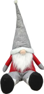 Image de Figurine décorative Lazy Santa - Père Noël 45+20 cm pour une décoration de Noël confortable