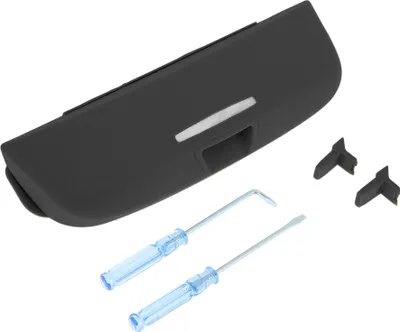 Produktbild von Auto-Sonnenbrillenetui für Audi A3 2013-2024 Brillenhalter Aufbewahrungsbox Kunststoff Schwarz 1 Set