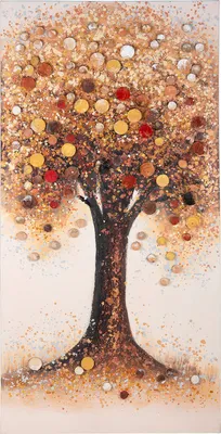 Zdjęcie produktu dla Gilde Bild, rechteckig, "Herbstbaum", Baummotiv, Holz, Leinwand, braun, VE 1, L. 3.5 cm, B. 70 cm, H. 140 cm 38220 4063387382202