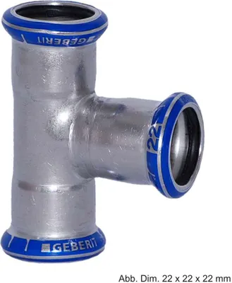Produktbild von Geberit Mapress Edelstahl T-Stück, 54-54-54 mm