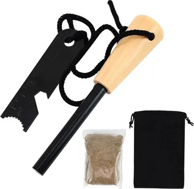 Produktbild von Magnesium-Feuerstarter-Kit schwarz für Outdoor