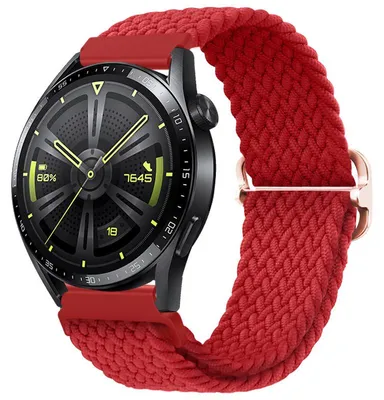Produktbild von BStrap Elastic Nylon Armband für Samsung Galaxy Watch 3 45mm, red