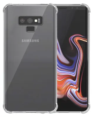 Image de Smartphonica étui de téléphone adapté pour Samsung
  Galaxy Note 9 Transparent antichoc - Coque arrière TPU SIlicone antichocs
  Etui avec Bumper Transparent