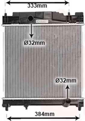 Produktbild von VAN WEZEL 53002502 Kühler Wasserkühler Motorkühler für TOYOTA iQ (J1)